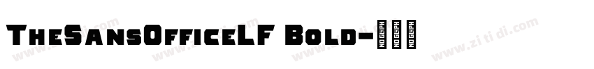 TheSansOfficeLF Bold字体转换